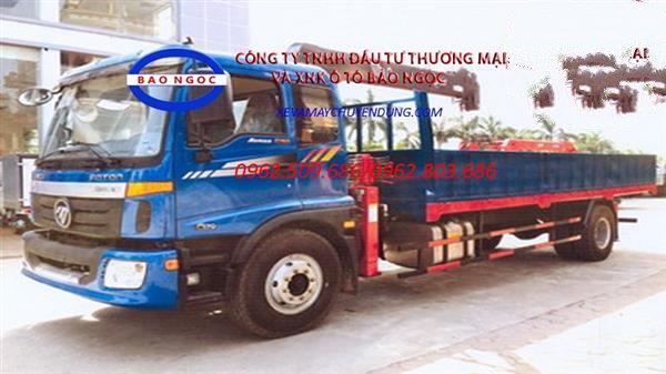 Xe tải thaco auman C160 gắn cẩu unic 5 tấn 4 đốt URV 554